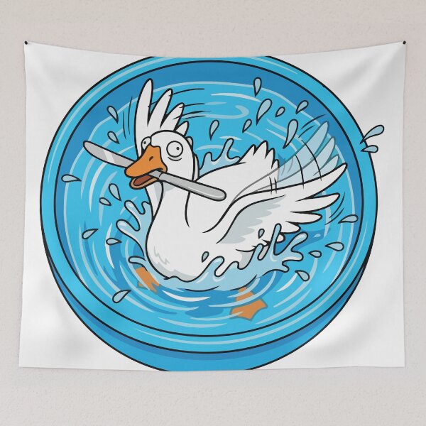 Item preview, Chaotic Goose Holding Knife Kiddie Pool Meme designed and sold by Arc2020.