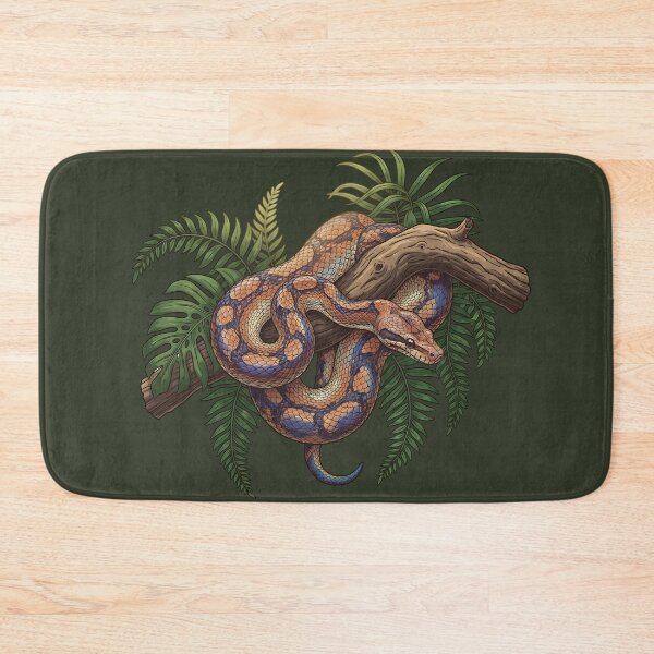 Item preview, Iridescent Rainbow Boa with Tropical Ferns designed and sold by BirdsnStuff.