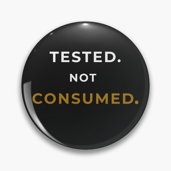 Item preview, Tested Not Consumed | Christian Faith Typography Design designed and sold by QuietRootStudio.