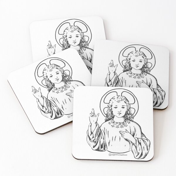 Item preview, Medieval Etching Pointillism Dotwork Religious Imagery designed and sold by forrestattoos.