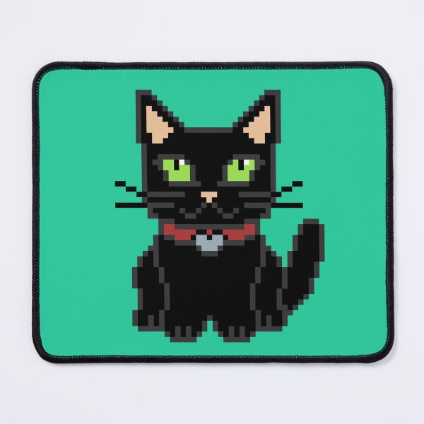 Item preview, Cute Pixel Art Black Cat | Retro 8-Bit Pixel Art designed and sold by OpenTabsDesigns.