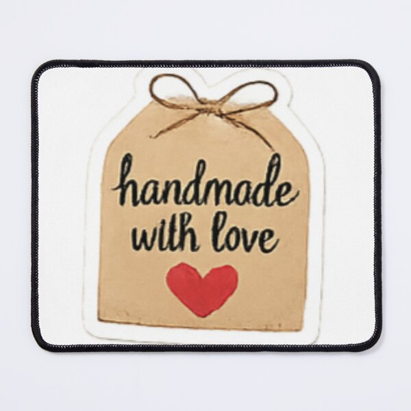Item preview, Handmade with Love Sticker – Gift Tag Bow Packaging Label designed and sold by sadedream.