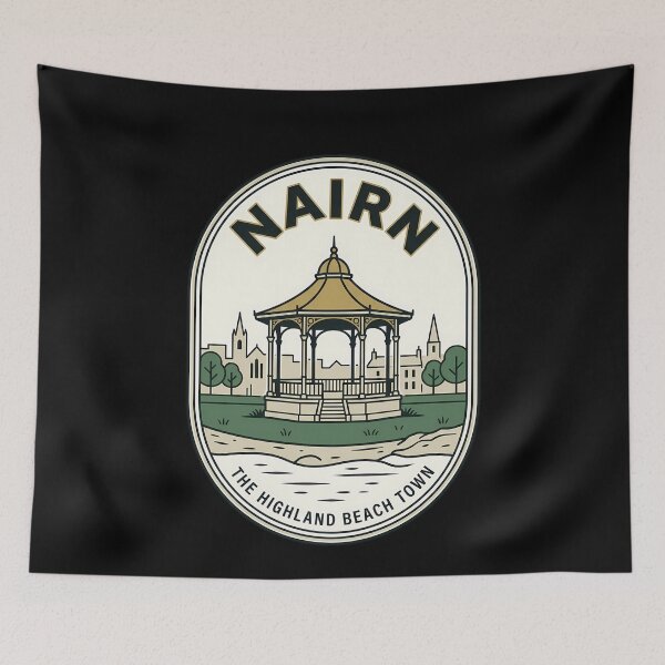 Item preview, Nairn Scotland Vintage Travel Emblem Beach Town designed and sold by k3rstman1.