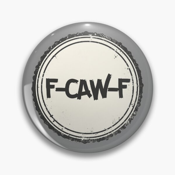 Item preview, F-CAW-F Vintage Stamp Logo | Distressed Minimal Brand Graphic designed and sold by Biedroneczka.