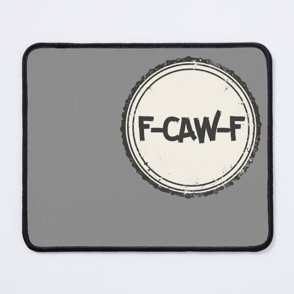 Item preview, F-CAW-F Vintage Stamp Logo | Distressed Minimal Brand Graphic designed and sold by Biedroneczka.