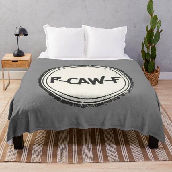 Item preview, F-CAW-F Vintage Stamp Logo | Distressed Minimal Brand Graphic designed and sold by Biedroneczka.