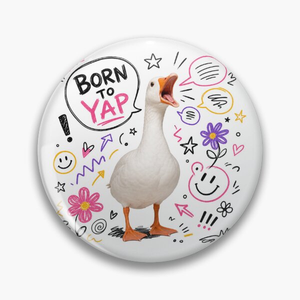 Artikelvorschau, Born to Yap Goose | Funny Loud Goose Meme Chaotic Animal Humor Design entworfen und verkauft von Fernhaven.