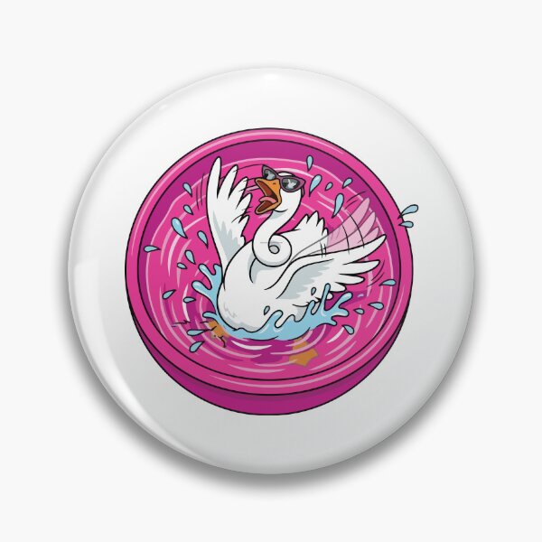Item preview, Silly Goose Splashing Pink Kiddie Pool Retro designed and sold by Arc2020.