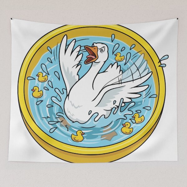 Item preview, Angry Screaming Goose Rubber Ducks Pool designed and sold by Arc2020.