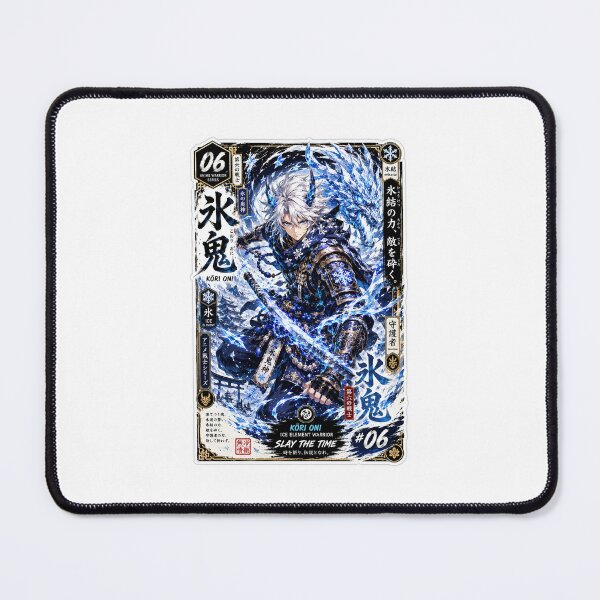 Item preview, Kōri Oni – Ice Element Warrior | Anime Warrior Series #06 | Japanese Fantasy Samurai Sticker | Slay The Time designed and sold by SLAYTHESPACE.