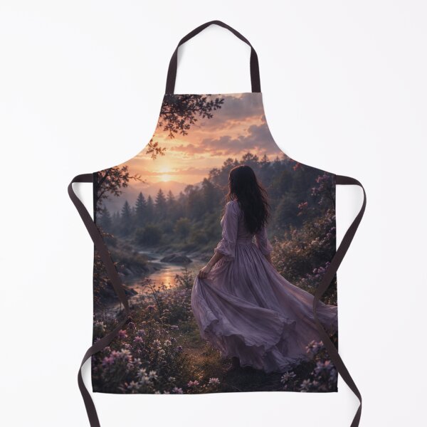 Item preview, Dreamy Sunset Meadow | Romantic Cottagecore Landscape | Whimsical Nature Wall Art designed and sold by WhimsyWink.