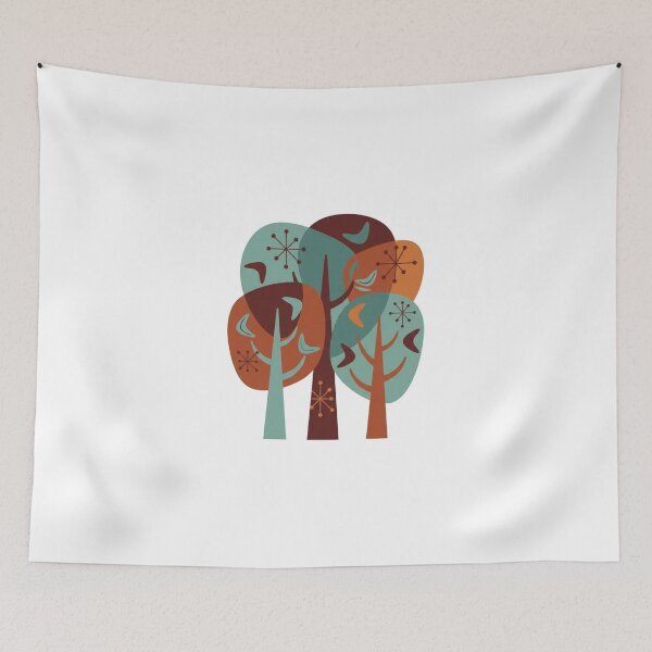 Item preview, Atomic Age Retro Forest Canopy designed and sold by OddlySticky.