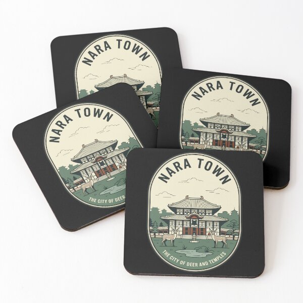 Item preview, Nara Japan Vintage Travel Emblem Deer Temple designed and sold by k3rstman1.
