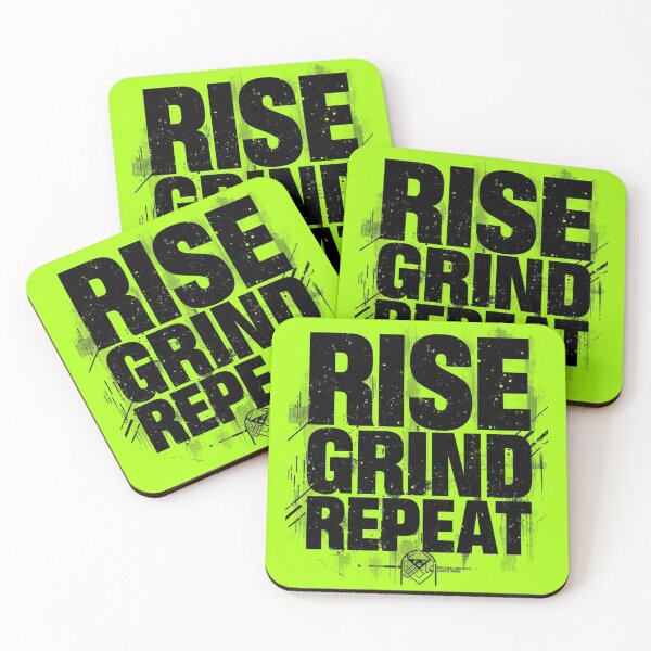 Item preview, Rise • Grind • Repeat | Motivational Hustle Typography Design designed and sold by Cartoon art with a purpose ❤️ Supporting Althea’s friends .
