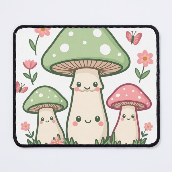 Item preview, Cute Kawaii Mushroom Cottagecore Forest Sticker` designed and sold by Xenovita.