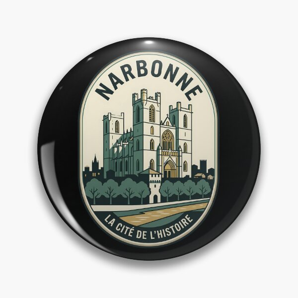 Item preview, Narbonne France Vintage Travel Emblem Cathedral designed and sold by k3rstman1.