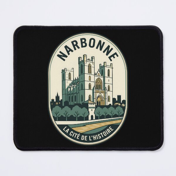Item preview, Narbonne France Vintage Travel Emblem Cathedral designed and sold by k3rstman1.