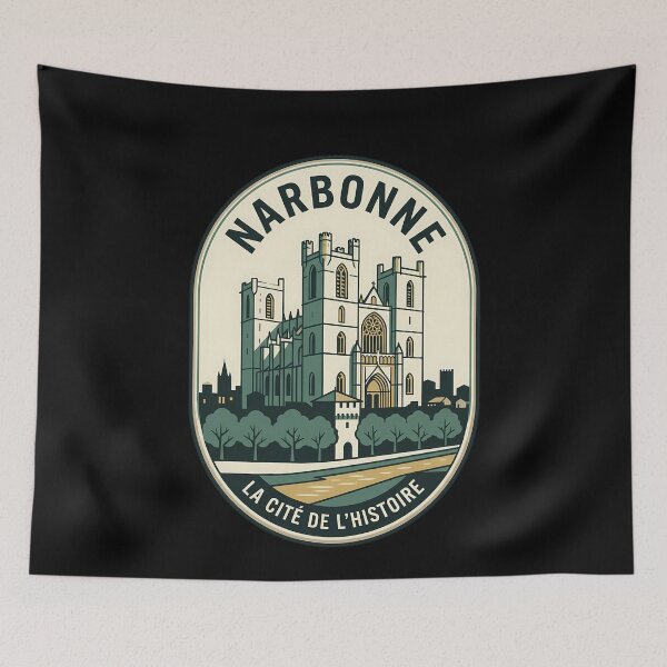 Item preview, Narbonne France Vintage Travel Emblem Cathedral designed and sold by k3rstman1.