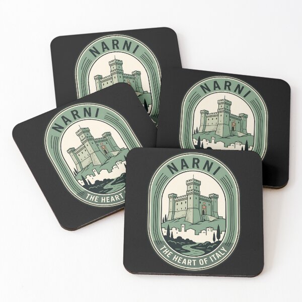 Item preview, Narni Italy Medieval Castle Vintage Travel Emblem designed and sold by k3rstman1.
