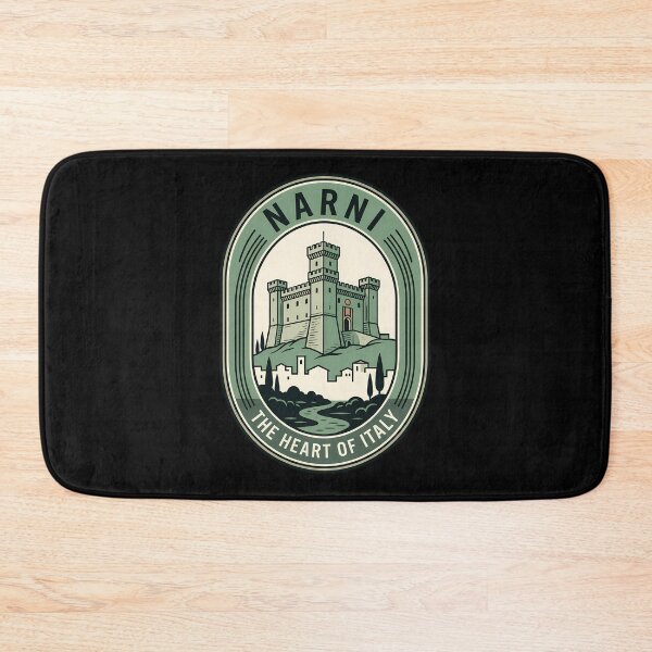 Item preview, Narni Italy Medieval Castle Vintage Travel Emblem designed and sold by k3rstman1.