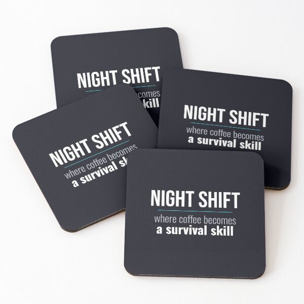 Item preview, Night Shift Nurse Coffee Survival Skill Funny Night Shift Gift designed and sold by RidgelinePress.
