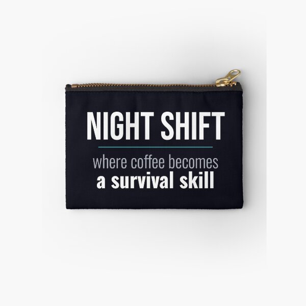 Item preview, Night Shift Nurse Coffee Survival Skill Funny Night Shift Gift designed and sold by RidgelinePress.