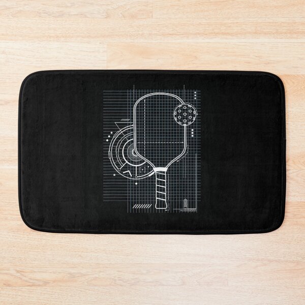 Item preview, Vintage Pickleball Paddle Ball Blueprint Retro Technical Court Sports Aesthetic Tee designed and sold by Serene woods.