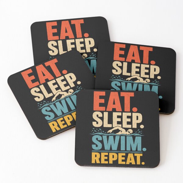 Item preview, Eat Sleep Swim Repeat designed and sold by aipolohu.