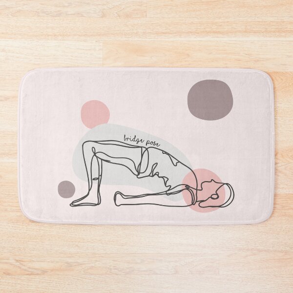 Item preview, Bridge Pose - Yoga Line Art Series designed and sold by TheThankfulTyne.