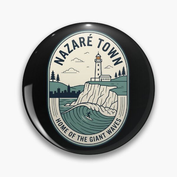 Item preview, Nazaré Town Surf Vintage Travel Emblem designed and sold by k3rstman1.