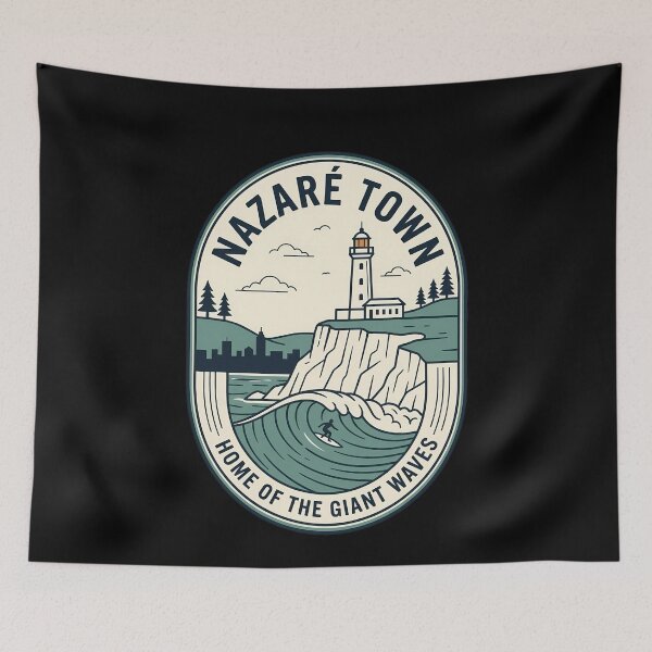 Item preview, Nazaré Town Surf Vintage Travel Emblem designed and sold by k3rstman1.
