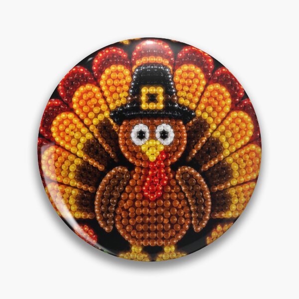 Artikelvorschau, Strahlender Thanksgiving-Truthahn entworfen und verkauft von WJ Cozy Creations.