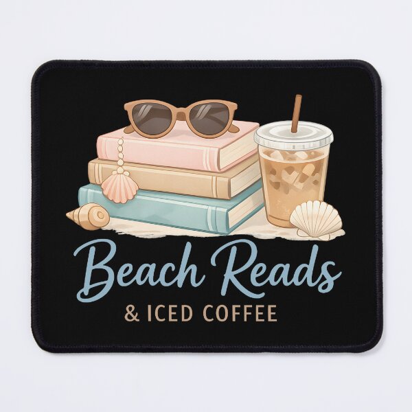 Item preview, Beach Reads & Iced Coffee Summer Reading Club Cozy Coastal Book Lover Gift  designed and sold by Artycom.
