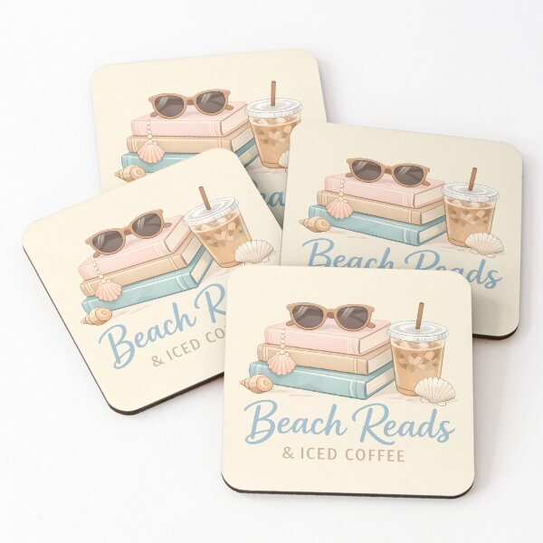 Item preview, Beach Reads & Iced Coffee Summer Reading Club Cozy Coastal Book Lover Gift  designed and sold by Artycom.