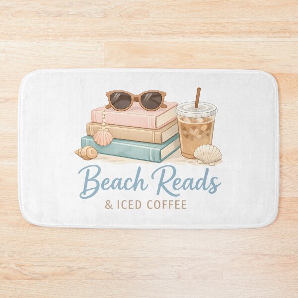 Item preview, Beach Reads & Iced Coffee Summer Reading Club Cozy Coastal Book Lover Gift  designed and sold by Artycom.