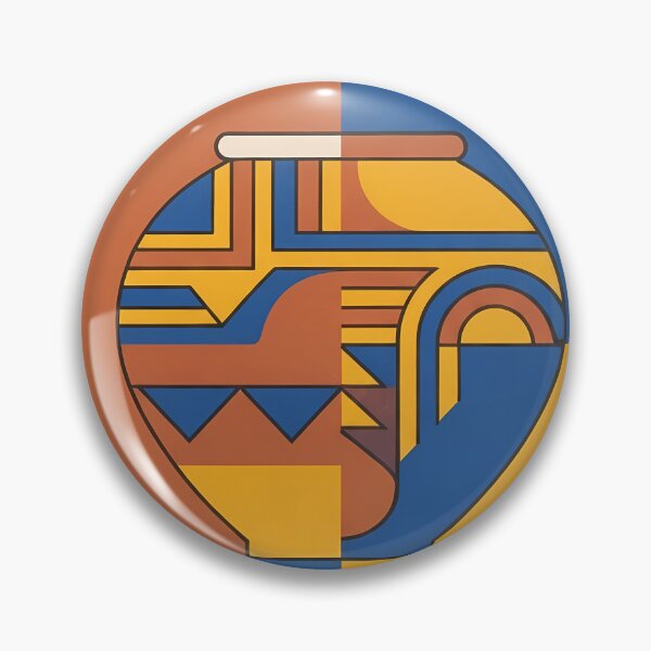 Item preview, Bauhaus Inspired Geometric Pottery Abstract designed and sold by SOOstudio73.
