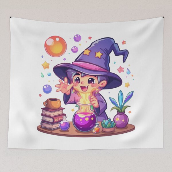 Item preview, Potion Disaster Sticker | Cute Wizard Monster Magical Potion Design designed and sold by Stylestickers55.