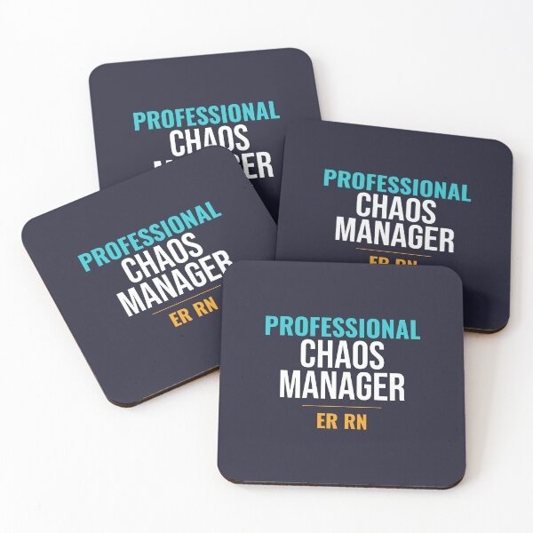 Item preview, Professional Chaos Manager ER RN Funny Emergency Nurse Gift designed and sold by RidgelinePress.