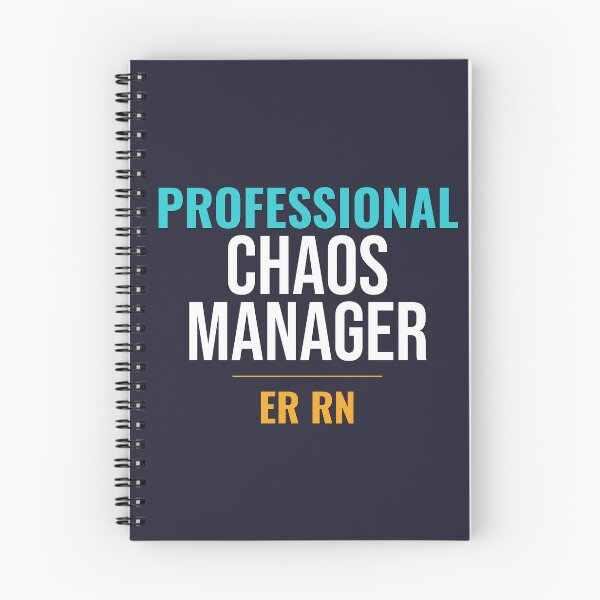 Item preview, Professional Chaos Manager ER RN Funny Emergency Nurse Gift designed and sold by RidgelinePress.