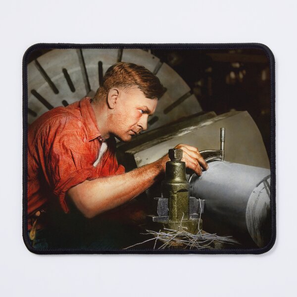 Item preview, Machinist - Lathe - Chasing the Thousandth 1920 designed and sold by Mike Savad Photography.