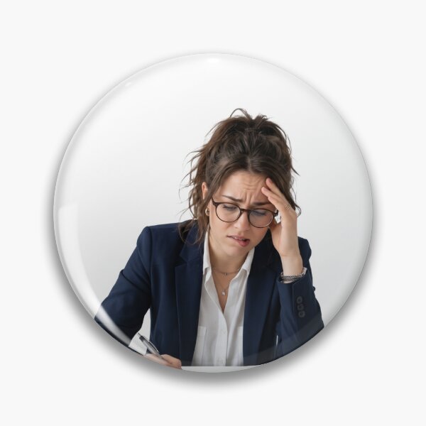 Item preview, Worried fatigued mature business woman wearing glasses having headache at work designed and sold by VisionGraphic.