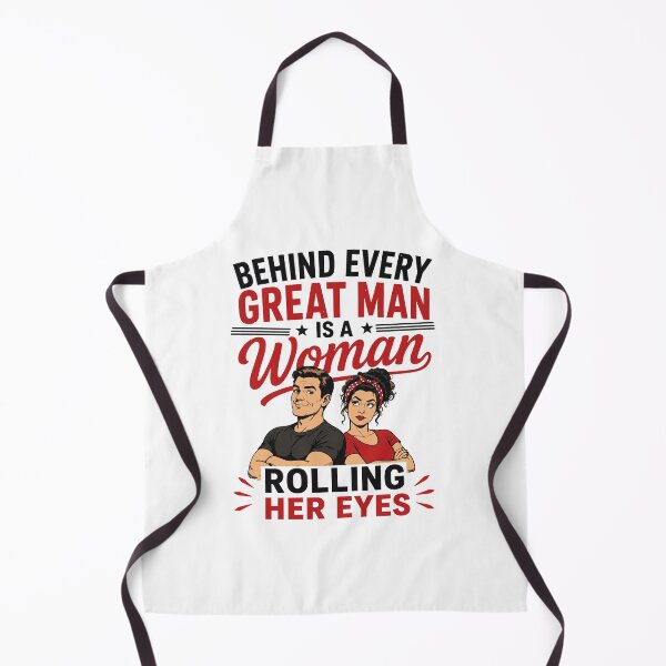 Item preview, Behind every great man is a woman who rolls her eyes – Funny marriage sayings designed and sold by Hamdy est 1985.