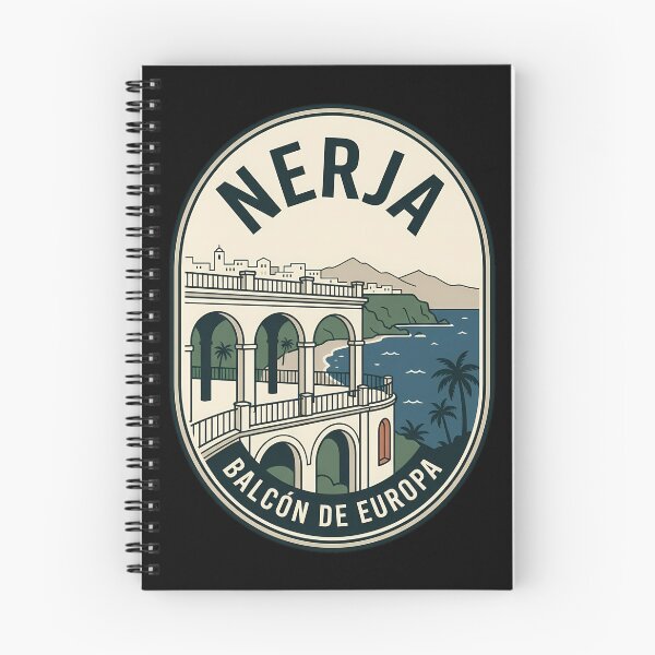 Item preview, Nerja Balcón de Europa Vintage Travel Emblem designed and sold by k3rstman1.