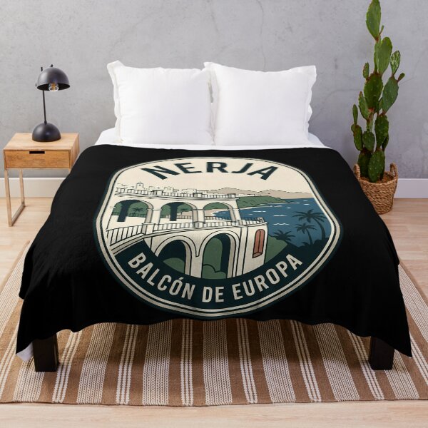 Item preview, Nerja Balcón de Europa Vintage Travel Emblem designed and sold by k3rstman1.