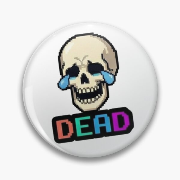 Item preview, I am Dead Crying Skull Pixel Art Funny Slang designed and sold by Rehnair.