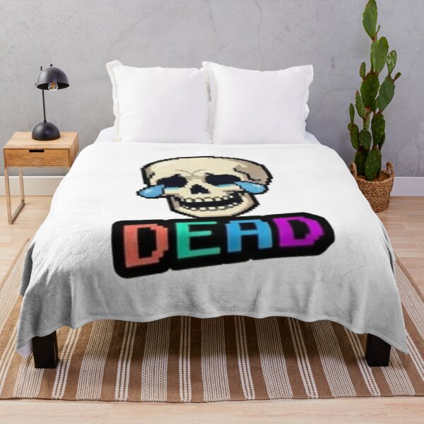 Item preview, I am Dead Crying Skull Pixel Art Funny Slang designed and sold by Rehnair.
