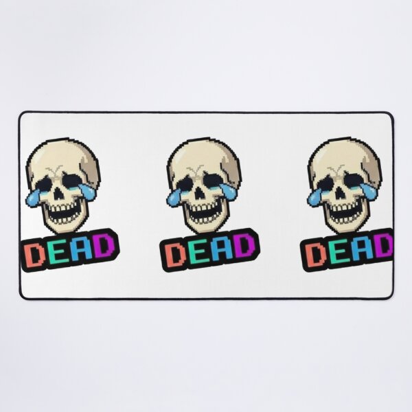 Item preview, I am Dead Crying Skull Pixel Art Funny Slang designed and sold by Rehnair.