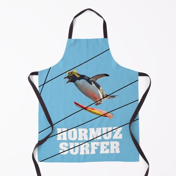 Item preview, Hormuz Surfer - Funny Geopolitical Satire Penguin Graphic Tee designed and sold by ToxicInkArt.