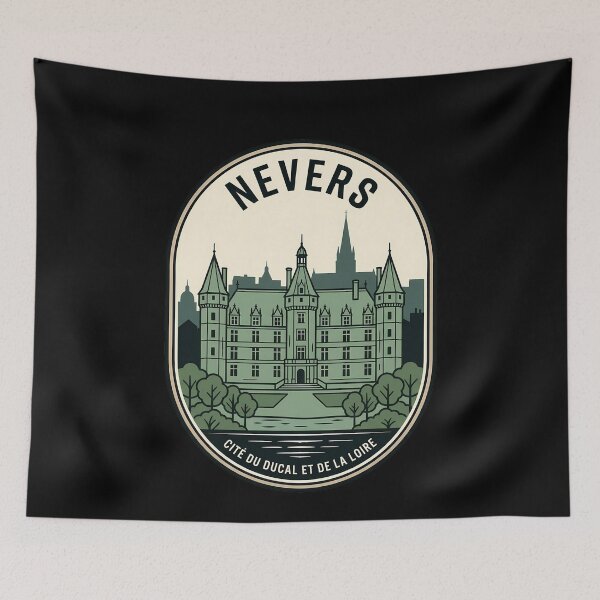 Item preview, Nevers France Palais Ducal Vintage Travel Emblem designed and sold by k3rstman1.