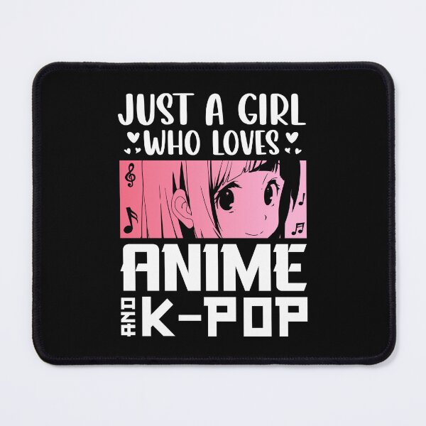 Item preview, Just A Girl Who Loves Anime & K-Pop – Minimalist Anime Girl designed and sold by bella-rosa87.